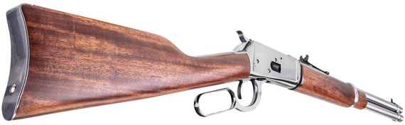 Rossi 920441693 R92 Carbine 44 Rem Mag 8+1 16 in Stainless Steel Round Barrel, Stainless Steel Metal Finish Receiver, Fixed Hardwood Stock, Right Hand, Rifle