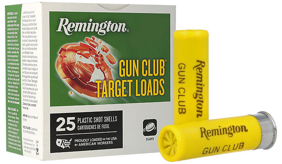 Remington Ammunition 20239 Gun Club 20Gauge 2.75 in 7/8oz 7.5Shot 25 Per Box/10 Case, Shotgun Shells