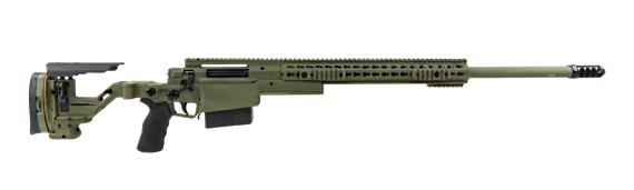Accuracy International AXSR Rifle SR30N27MGR, .300 Norma Mag, 27 in, Folding Chassis, Sage Green, 10 Rds