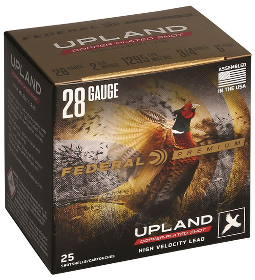 Federal P2836 Premium Wing-Shok High Velocity 28Gauge 2.75 in 3/4oz 6Shot 25 Per Box/10 Case, Shotgun Shells
