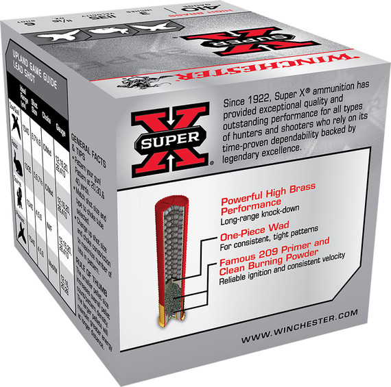 Winchester X4136 Super X Heavy Game Load High Brass 410Gauge 3 in 11/16oz 6Shot 25 Per Box/10 Case, Shotgun Shells