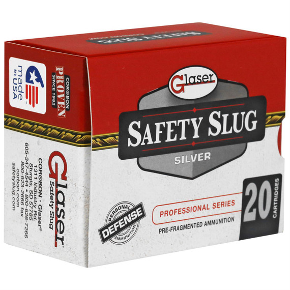 Glaser Silver, 38 Special, 80 Grain, Pre-Fragmented, +P, 20 Round Box GL02400/20
