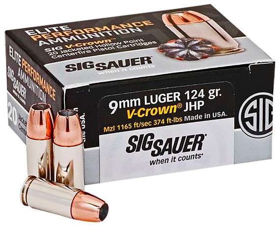 Sig Sauer 9mm Luger Ammunition E9MMA220