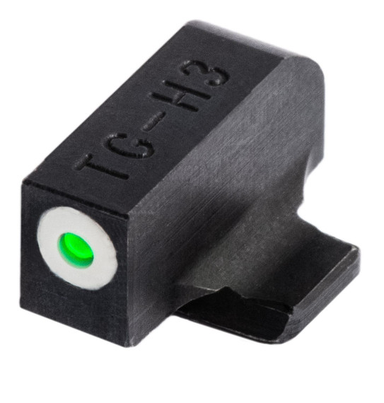 TruGlo TG231S1W Tritium Pro Black | Green Tritium White Outline Front Sight Green Tritium Rear Sight
