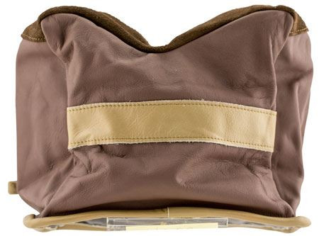 BenchMaster BMALBBKE Bench Bag Large Empty Brown Leather Front Bag 24 oz