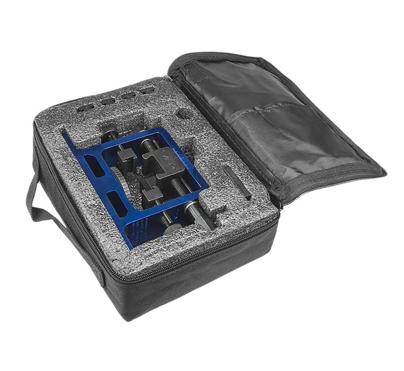 NcStar VTUPRS Universal, Pistol Rear Sight Tool Tool Black/Blue Steel/Aluminum Universal, Pistol Steel Handle