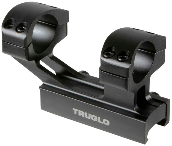 TruGlo TG8963B One-Piece Tactical Scope Mount Scope Mount/Ring Combo Black 1 in