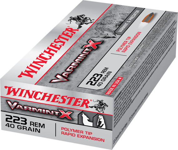 Winchester X223P1 Varmint X 223Rem 40gr Polymer Tip Rapid Expansion 20 Per Box/10 Case Centerfire, Rifle Ammunition