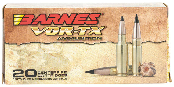 Barnes Bullets 30827 VOR-TX 300Blackout 120gr TAC-TX Boat Tail 20 Per Box/10 Case Centerfire, Rifle Ammunition