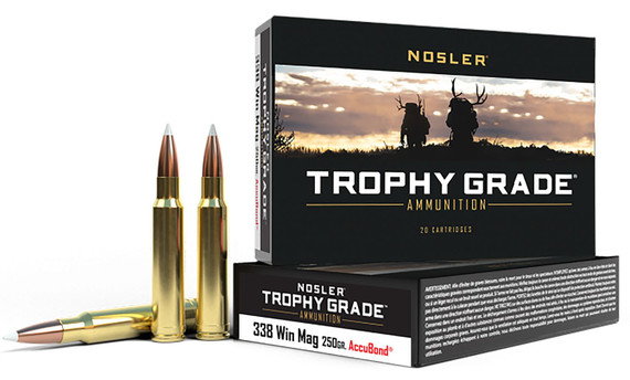 Nosler 338 Winchester Magnum Rifle Ammunition 60086