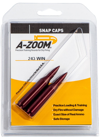 A-Zoom 12223 Rifle Snap Cap 243Win 2Pack