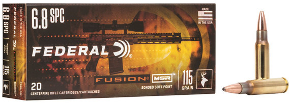Federal 6.8 SPC Rifle Ammunition F68MSR1