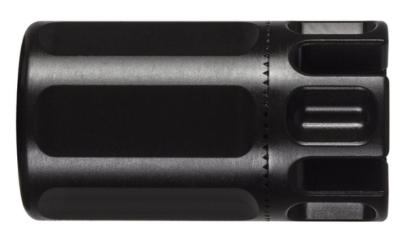 Primary Weapons 3CQB12A1F CBQ Compensator Black 4140 Steel with 1/2 in-28 tpi Threads, 2.50 in OAL & 1.375 in Diameter For 223 Rem/5.56x45mm NATO AR-Platform