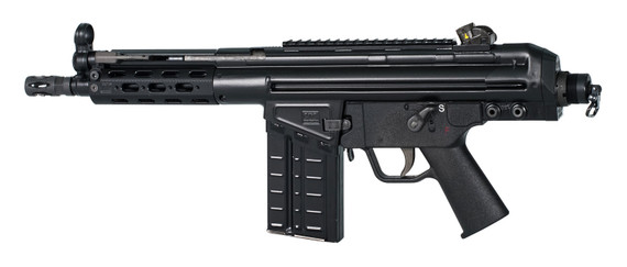 PTR 105 PDWR 308 Win/7.62x51mm NATO 20+1 8.50 in Bull Barrel, 7075-T6 Aluminum Receiver, Iron Sights, Milled Aluminum Handguard, Picatinny Rail, Pistol