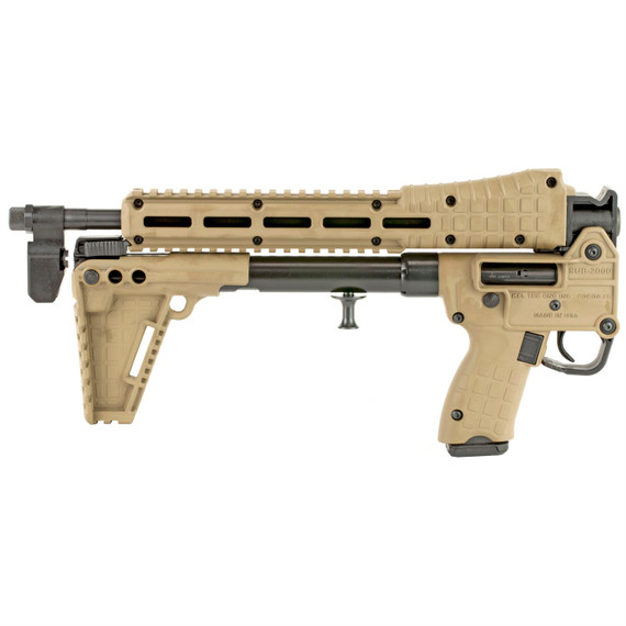 Kel-Tec Sub 2K 9 SUB2K9GLK17BTAN Rifle, 9MM, 16.1 in BBL, Tan Finish, 17Rd