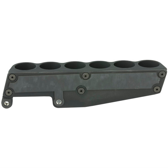 GG&G, Inc. Side Saddle, Fits Remington 870, 1100, 11-87 12 Gauge, Angle Facilitates Easy Bottom Loading of the Magazine Tube and Top Loading of the Chamber, Black GGG-1525