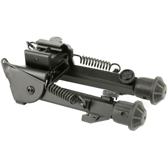 Leapers, Inc. - UTG Super Duty Bipod, Fits Picatinny or Weaver Rail, 6 in - 8.5 in, with QD Lever Mount, Black TL-BP98Q