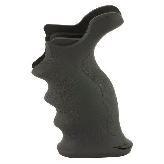Leapers, Inc. - UTG Model 4, Combat Sniper Pistol Grip, Fits AR-15/M16, Contoured Finger Grooves, with Storage Compartment, Black Finish RB-TPG172B