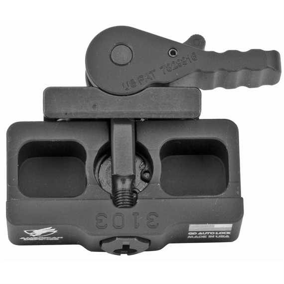 American Defense Mount, Picatinny, For Harris Bipod, Quick Release, Black AD-BP-STD