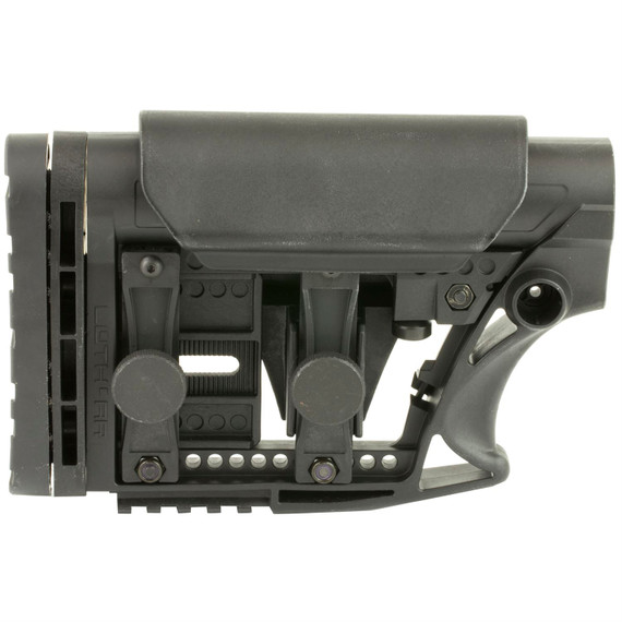 Luth-AR MBA-3 Carbine Stock, Fits AR-15 & AR-10 Commercial and Mil-Spec Dia Buffer Tubes, Adjustable Cheek Piece and Length of Pull, Black MBA-3