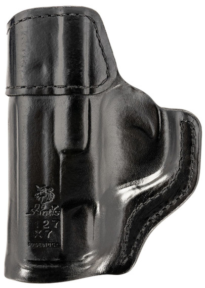 DeSantis Gunhide 127BAX7Z0 Inside Heat IWB Black Leather Belt Clip Fits S&W M&P Shield 9/40 Right Hand, Holster