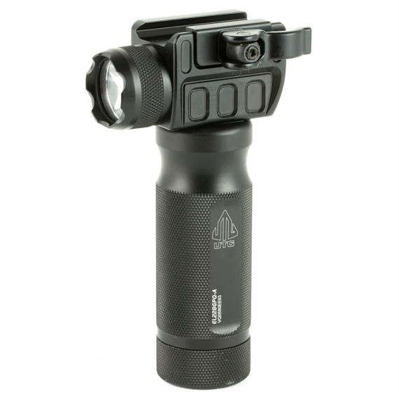 Leapers, Inc. - UTG Flashlight, New Gen 400 Lumen, Fits Picatinny, w/ Quick Detach Mount Base, Black Finish MNT-EL228GPQ-A