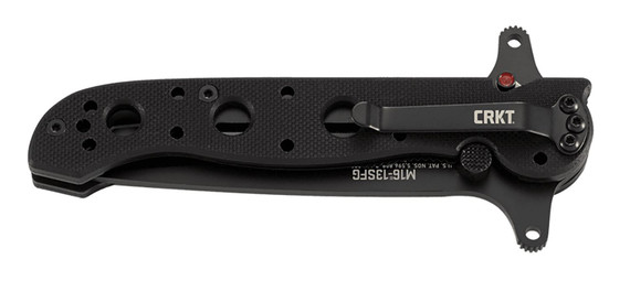 CRKT M1613SFG M16 13SFG 3.50 in Folding Tanto Veff Serrated Black TiN 4116 Stainless Steel Blade/Black G10 Handle Includes Pocket Clip, Knife