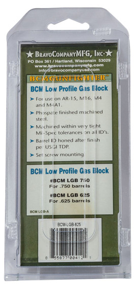 BCM LGB625 Gas Block Low Profile .625" Black Phosphate