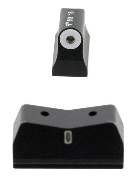 XS Sights GL0004S5 DXT Big Dot Night Sights fits Glock Black | Green Tritium White Outline Front Sight Green Tritium White Outline Bar Rear Sight