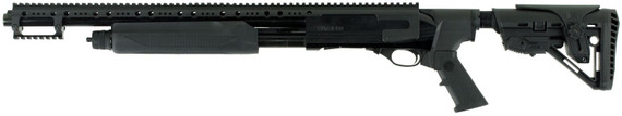 Hatfield Gun Company USP12T PAS 12 Gauge Pump 3 in 4+1 20 in Black Smooth Bore Barrel, Black Picatinny Rail Aluminum Receiver, Black Adjustable Synthetic Stock, Shotgun