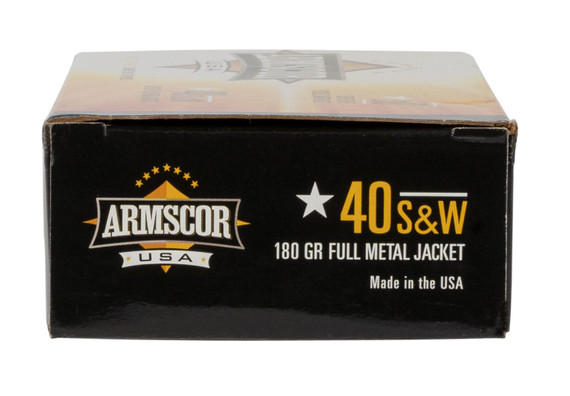 Armscor FAC402N USA 40S&W 180gr Full Metal Jacket 50 Per Box/20 Case Centerfire, Handgun Ammunition