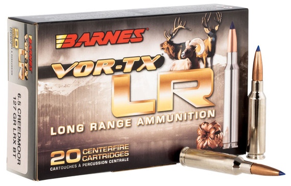Barnes Bullets 28986 VOR-TX Long Range 6.5Creedmoor 127gr LRX Boat Tail 20 Per Box/10 Case Centerfire, Rifle Ammunition