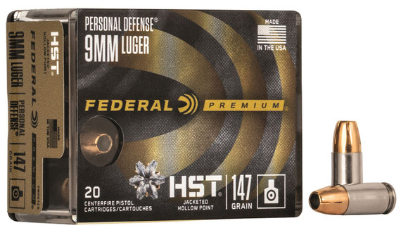 Federal 9mm Luger Ammunition P9HST2S