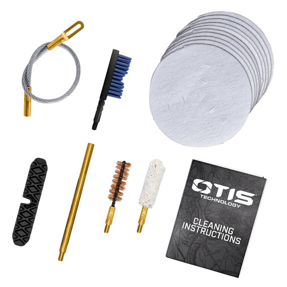 Otis FG70145 Patriot Cleaning Kit 45 Cal, Pistol/ 15 Pieces Yellow Plastic Box Case