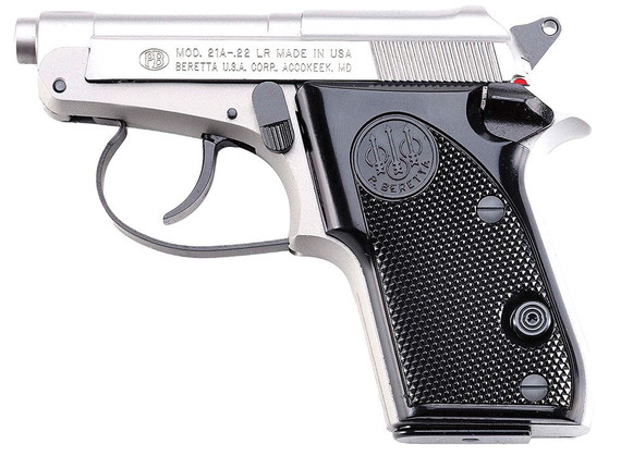 Beretta J212500 21 Bobcat Inox Pistol