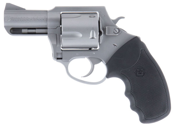 Charter Arms 74530 Bulldog Extra Large 45 Colt (LC), 5 Shot 2.50 in Matte Stainless Steel Barrel, Cylinder & Frame w/Black Finger Grooved Rubber Grip , Revolver