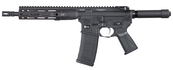 LWRC ICDIP5B10ML Individual Carbine Direct Impingement 5.56x45mm NATO 10.50 in 30+1 Black Hard Coat Anodized Black Buffer Tube Stock Black Magpul MOE Grip, Pistol