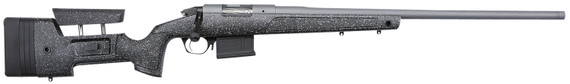 Bergara BPR20308MC Premier HMR Pro 308 Win 5+1 20 in Tactical Gray Cerakote Barrel, Tactical Gray Cerakote Stainless Steel Receiver, Gray Speckled Black Molded w/Mini-Chassis, Adjustable Stock, Rifle