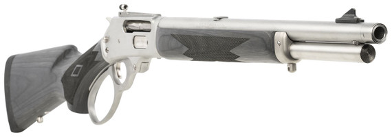 Marlin 70450 1895 Trapper Full Size 45-70 Gov 5+1 16.10 in Polished Stainless Steel Threaded Barrel, Polished Stainless Stainless Steel Receiver, Fixed Black Laminate Stock, Rifle