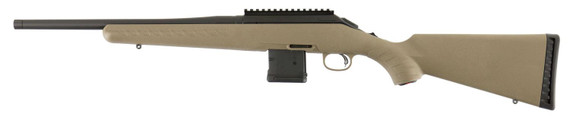 Ruger 26965 American Ranch Full Size 5.56 NATO 10+1 16.12 in Matte Black Threaded Barrel, Steel Receiver w/Picatinny Rail, FDE Fixed Synthetic Stock, Right Hand, Rifle