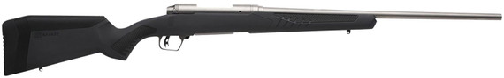 Savage Arms 57056 110 Storm 270 Win 4+1 22 in, Matte Stainless Metal, Gray Fixed AccuStock with Accufit, Left Hand, Rifle