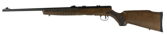 Savage Arms 70810 B17 G Full Size Bolt Action 17 HMR 10+1 21 in Barrel, Matte Blued Metal Finish & Satin Hardwood Stock, Rifle