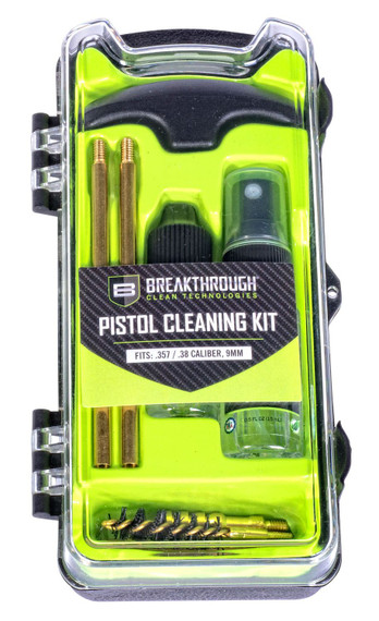 Breakthrough Clean BTECC9 Vision Series Cleaning Kit 9mm & 38 Cal, Pistol/9 Pieces Multi-Color