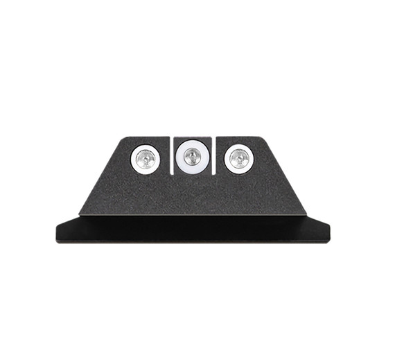 Night Fision SAW201003WGW Tritium Night Sights For Smith & Wesson Black | Green Tritium White Ring Front Sight Green Tritium White Ring Rear Sight