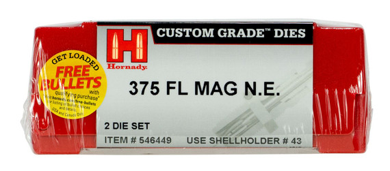 Hornady 546262 Custom Grade Series I 2 Die Set for 25 06 Rem Includes Sizing Seater