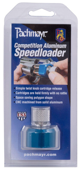 Pachmayr 02650 Competition made of Aluminum with Blue Finish for S&W J Frame Speedloader