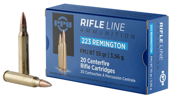 PPU 223 Remington Rifle Ammunition PP223F1