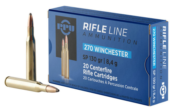 PPU 270 Winchester Rifle Ammunition PP2701