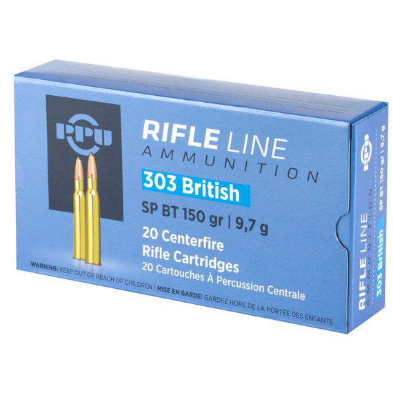 Prvi Partizan Rifle, 303 British, 150 Grain, Soft Point, 20 Round Box PP303S1