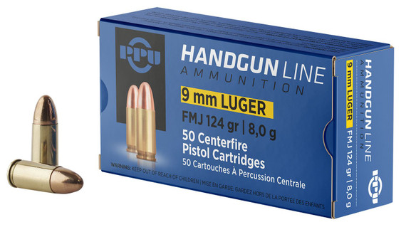 PPU 9mm Luger Ammunition PPH9F2